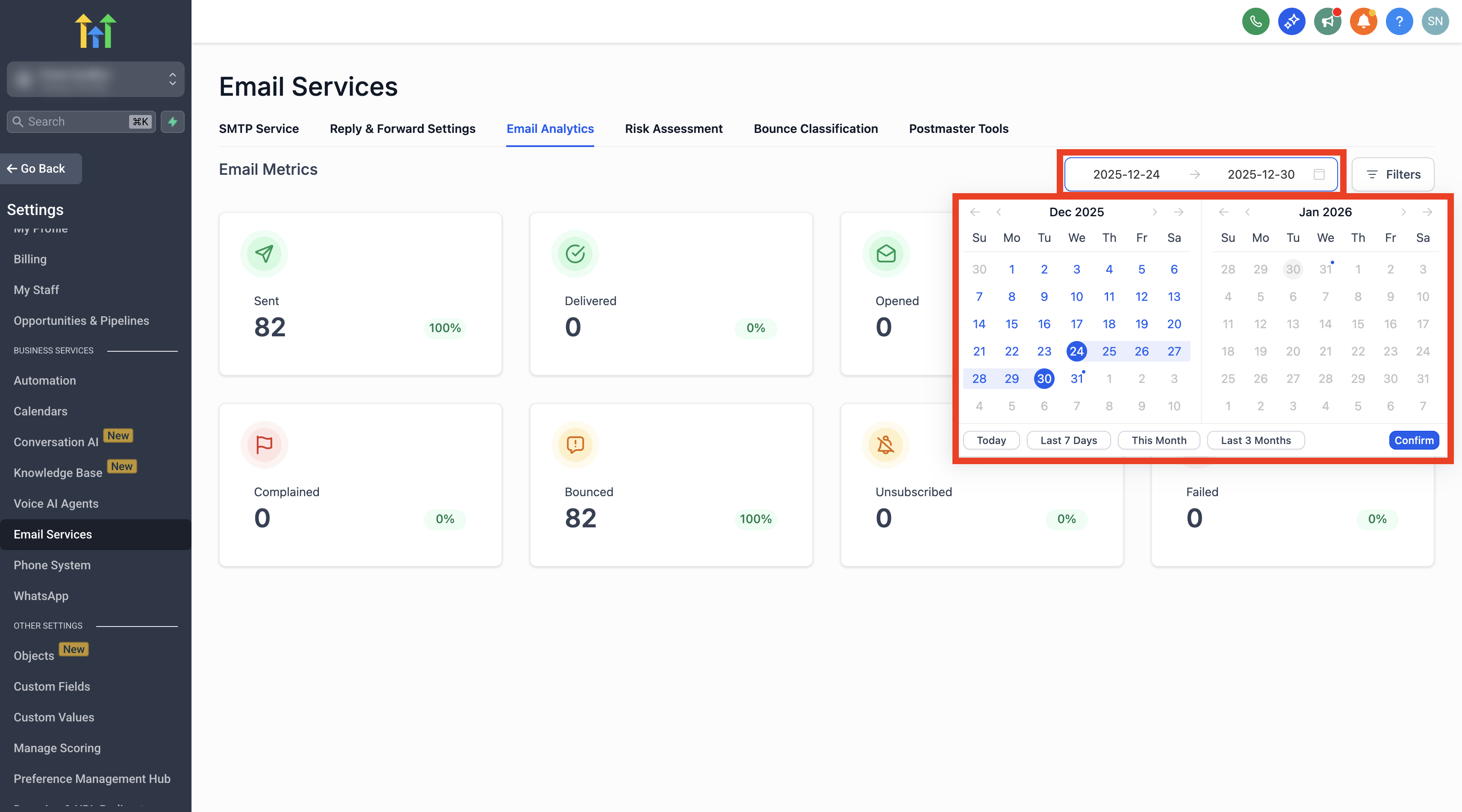 Date Range picker