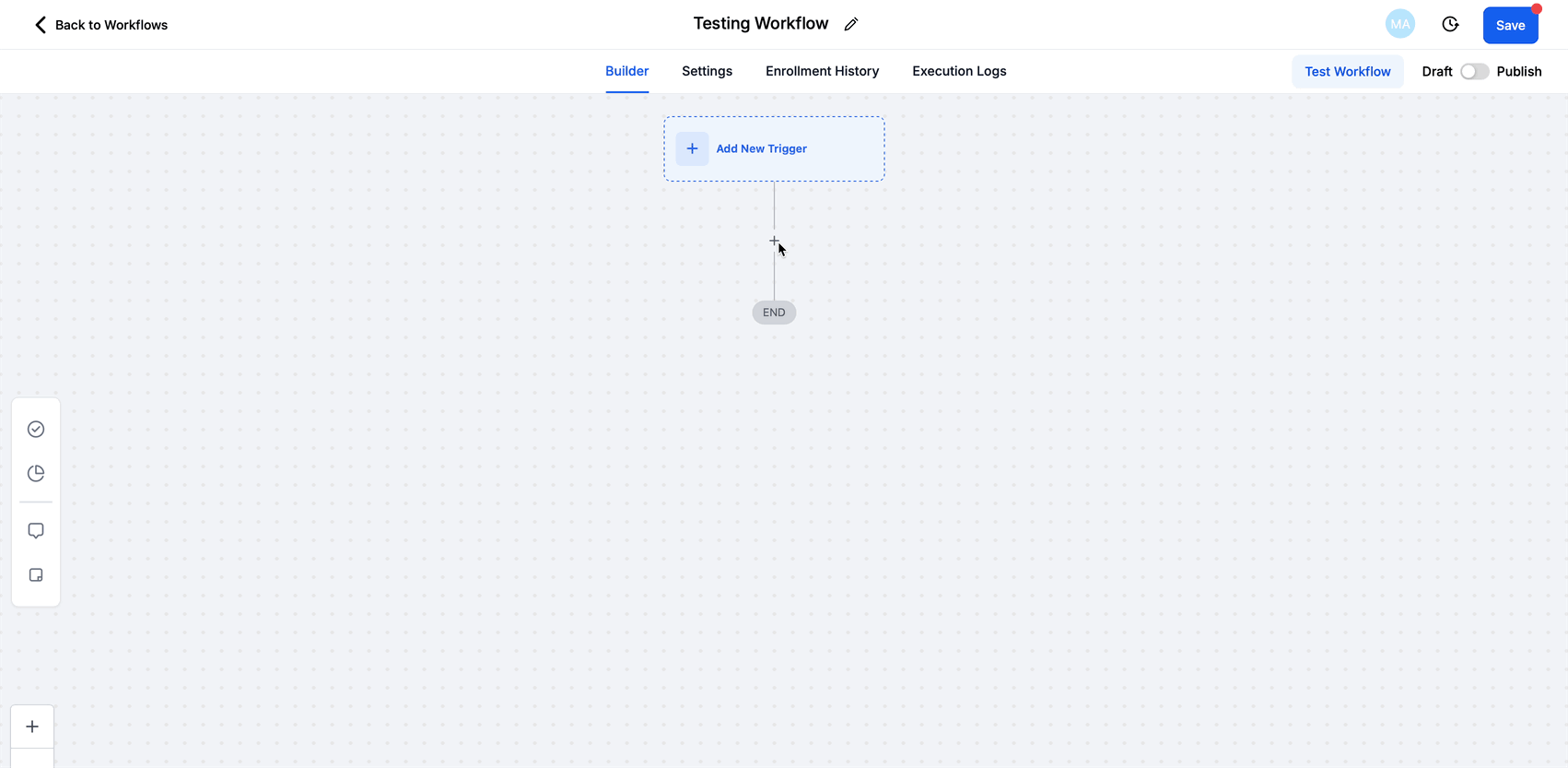 Workflow Send SMS action demonstrating selection of reusable message content from Templates
