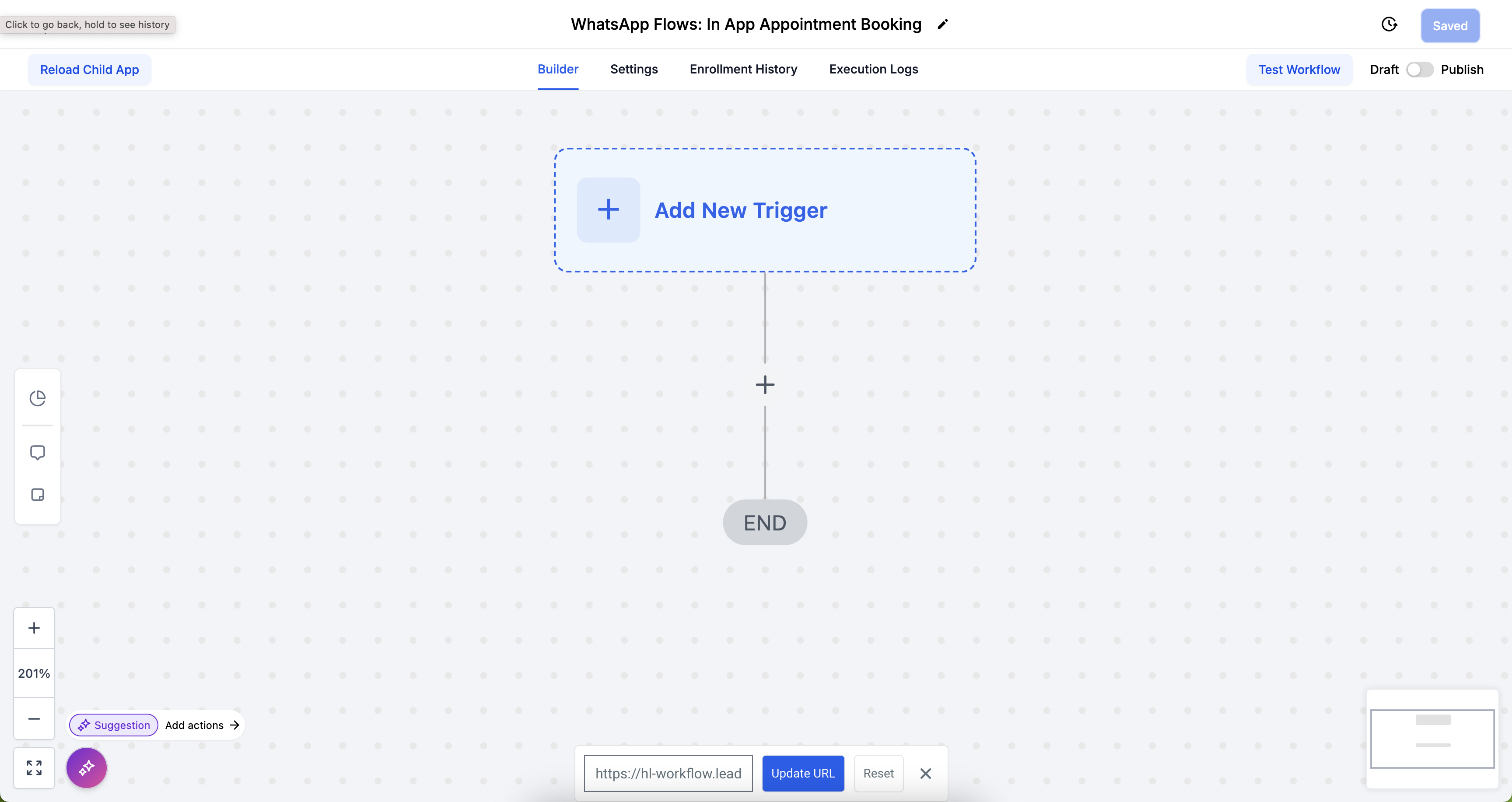 Create workflow