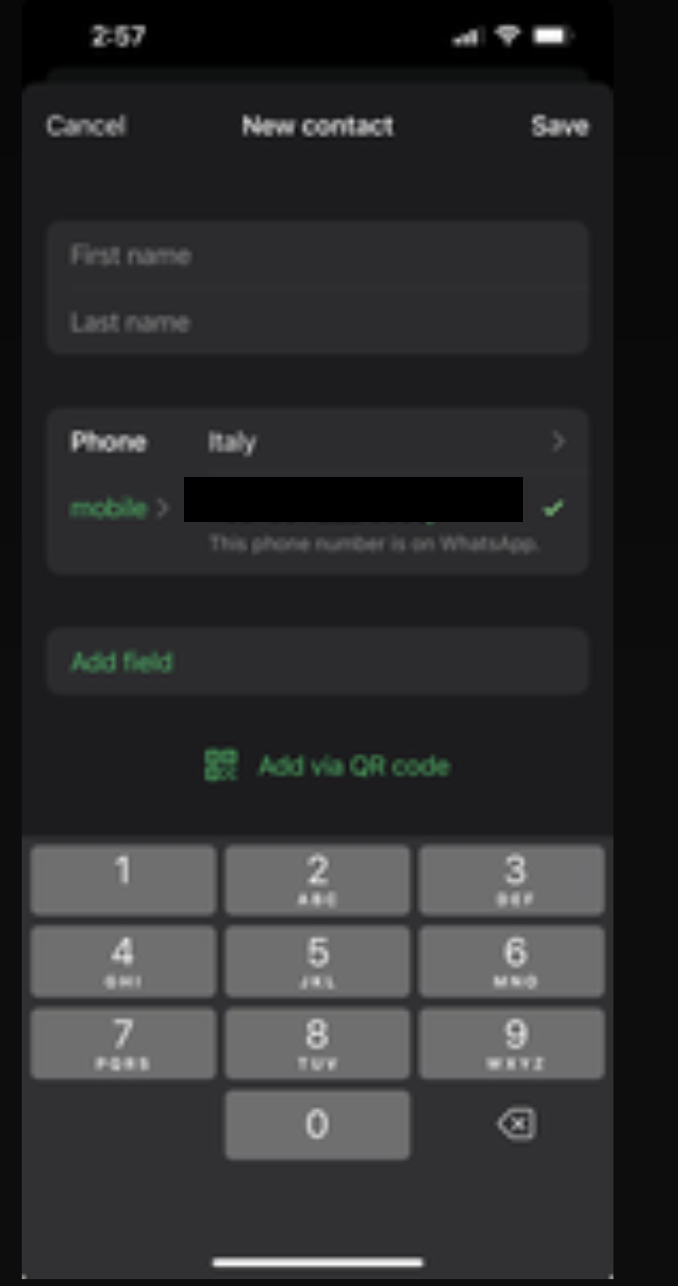 Checking if a number is registered on WhatsApp