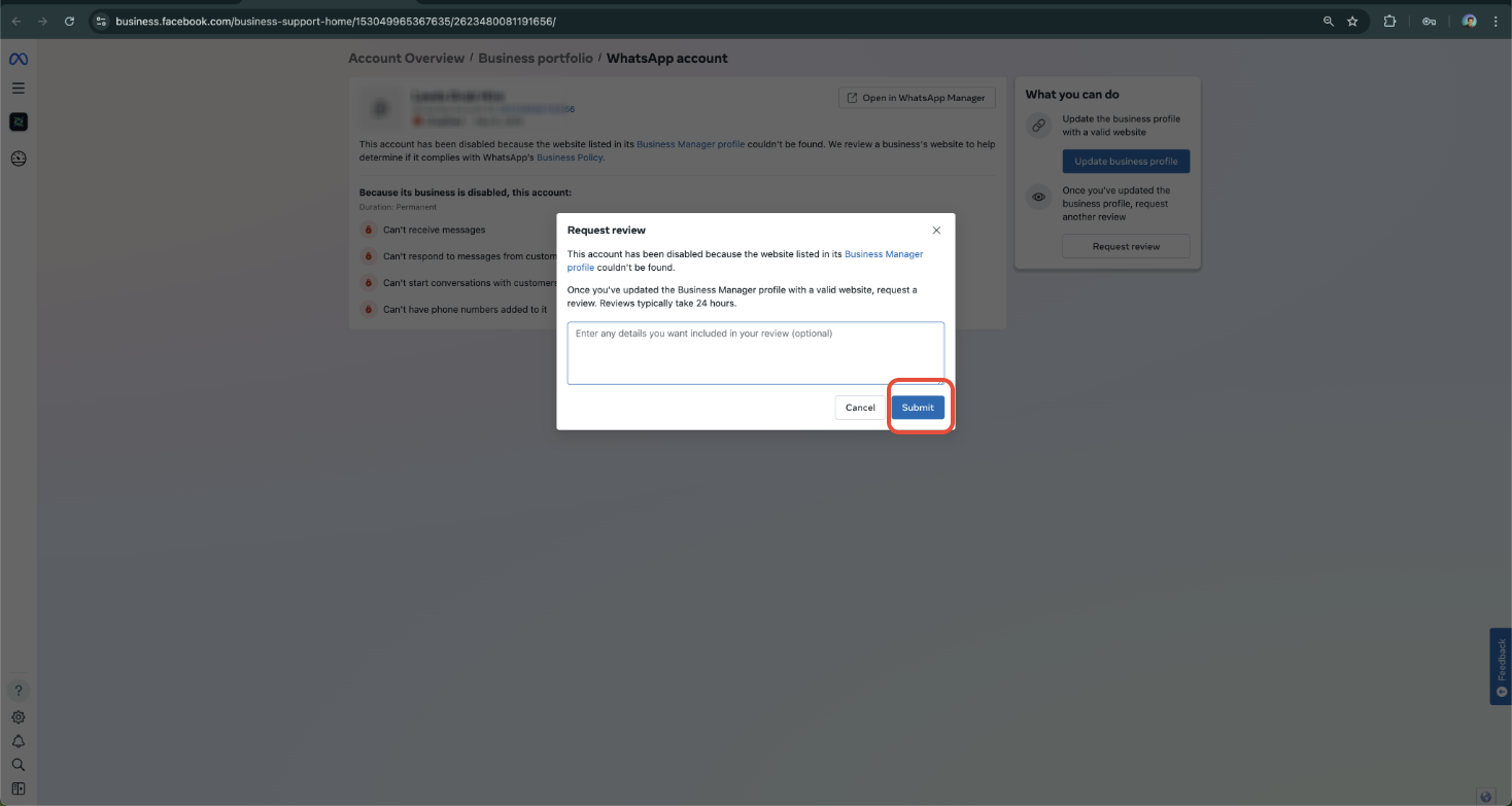 Documentation request