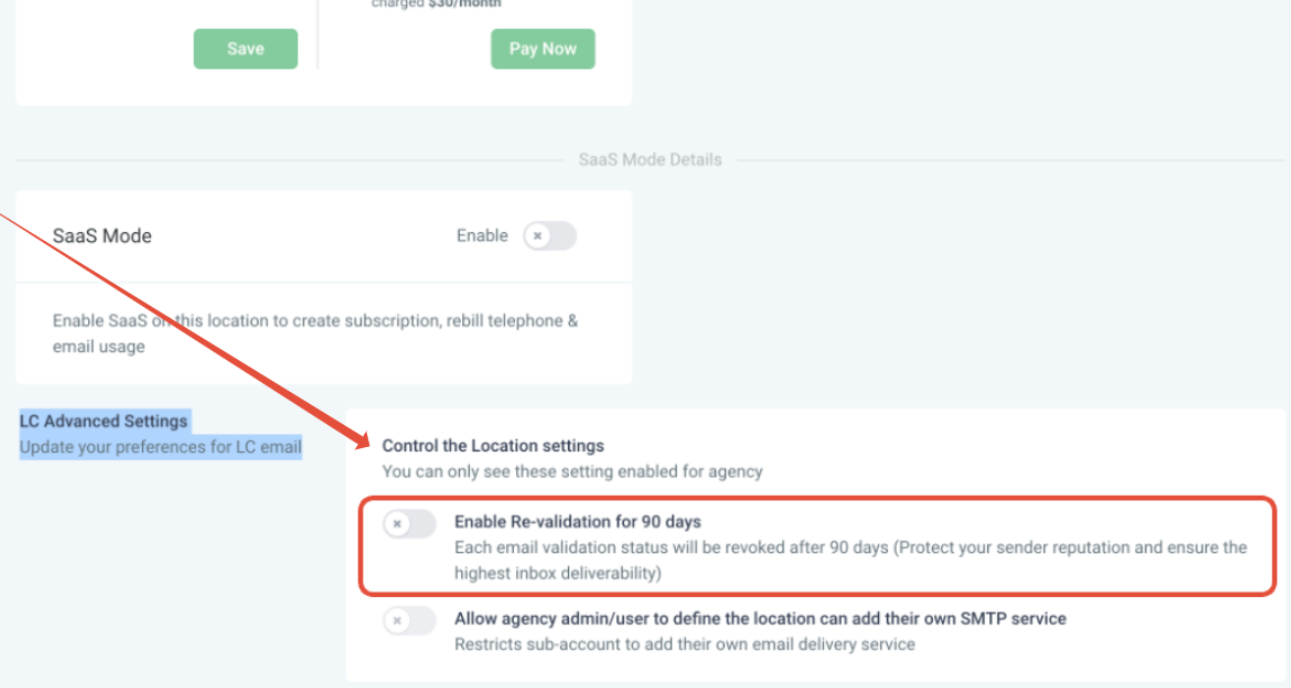 Enable Re-verification for 90 days toggle