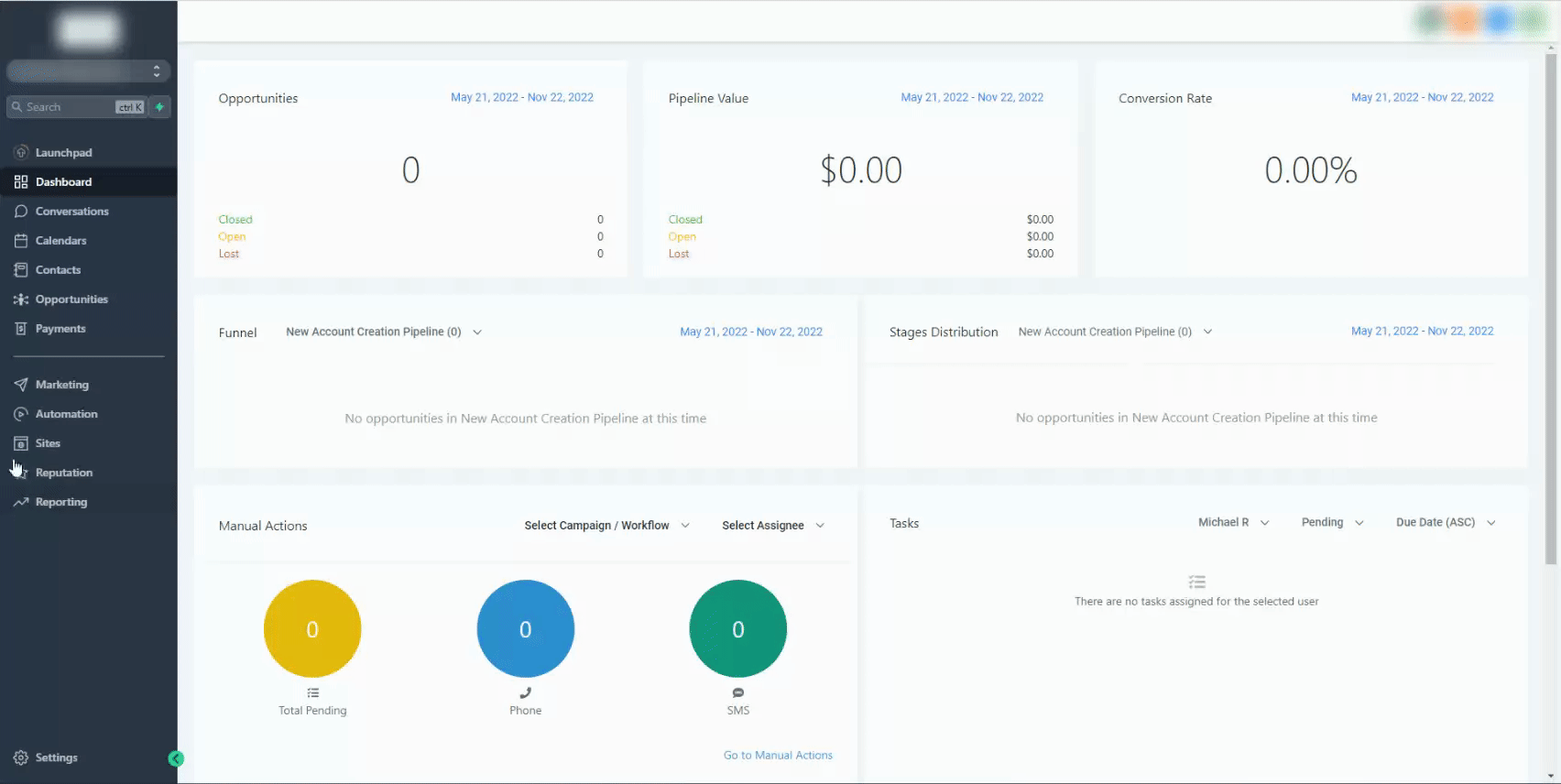 Navigation to Payments and the Subscriptions page