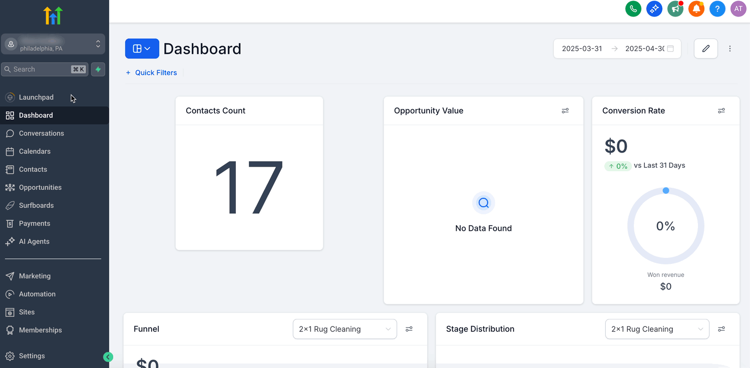 Chat To Clients CRM Support flow for submitting a migration request